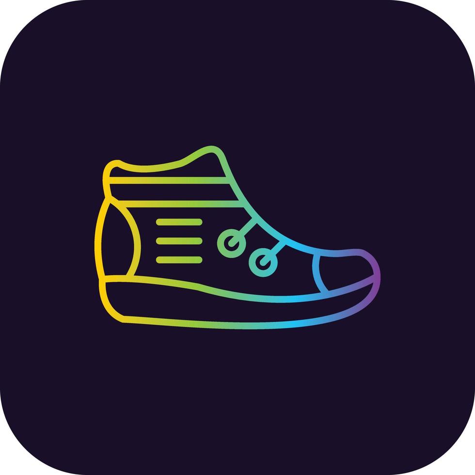Sneakers Gradient Icon vector