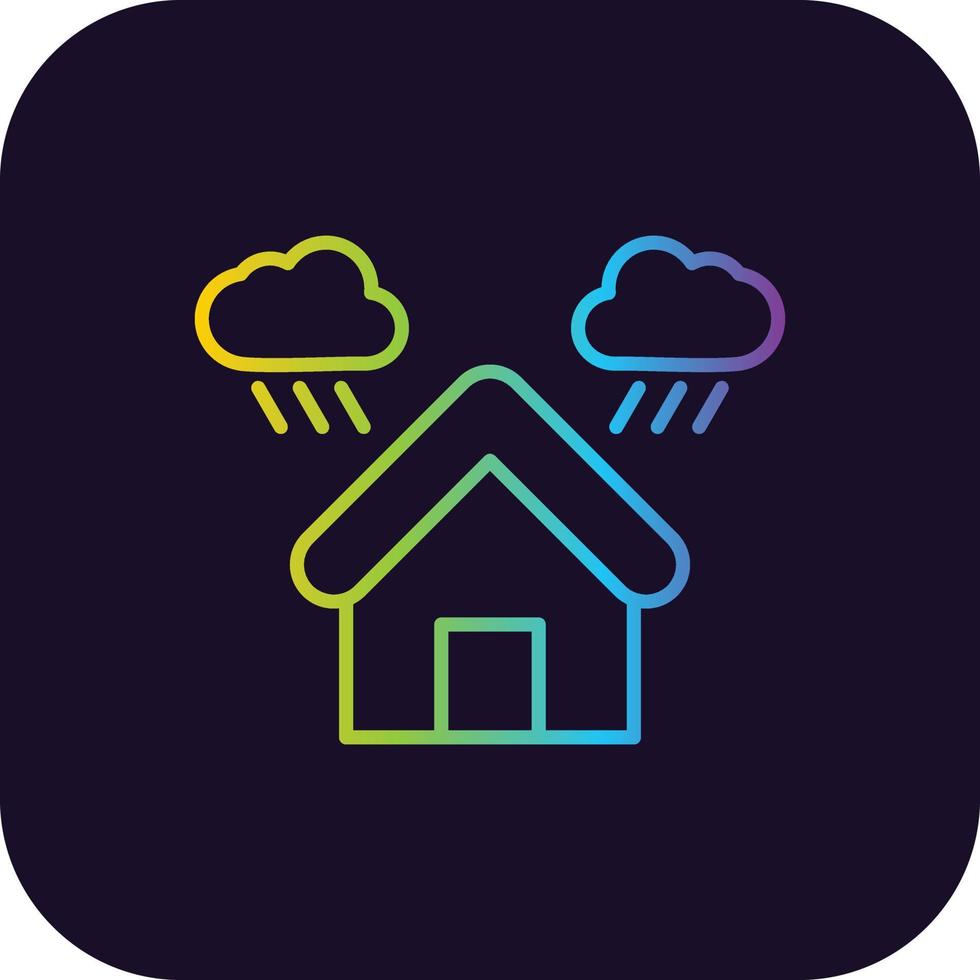 Shelter Gradient Icon vector