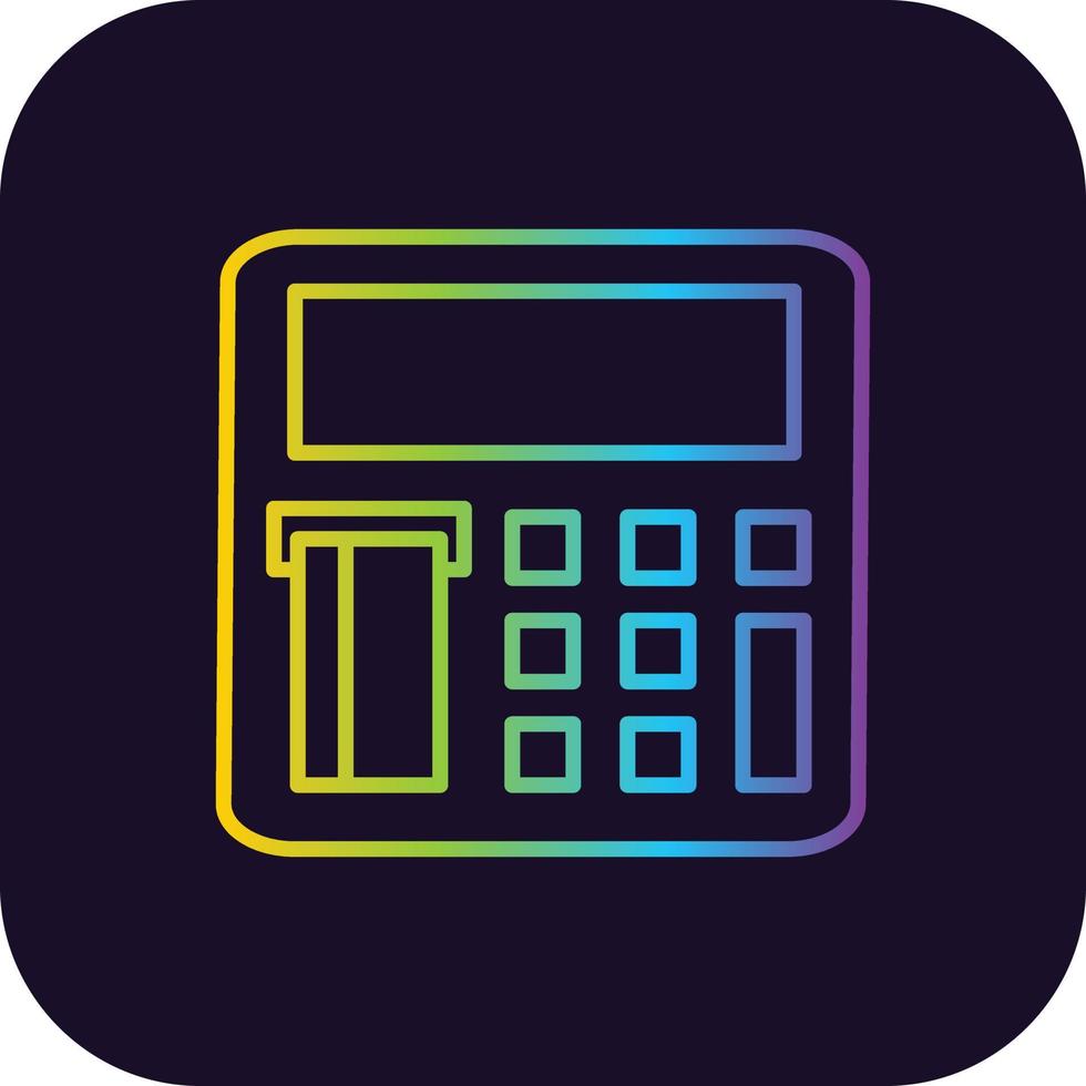 Atm Machine Gradient Icon vector