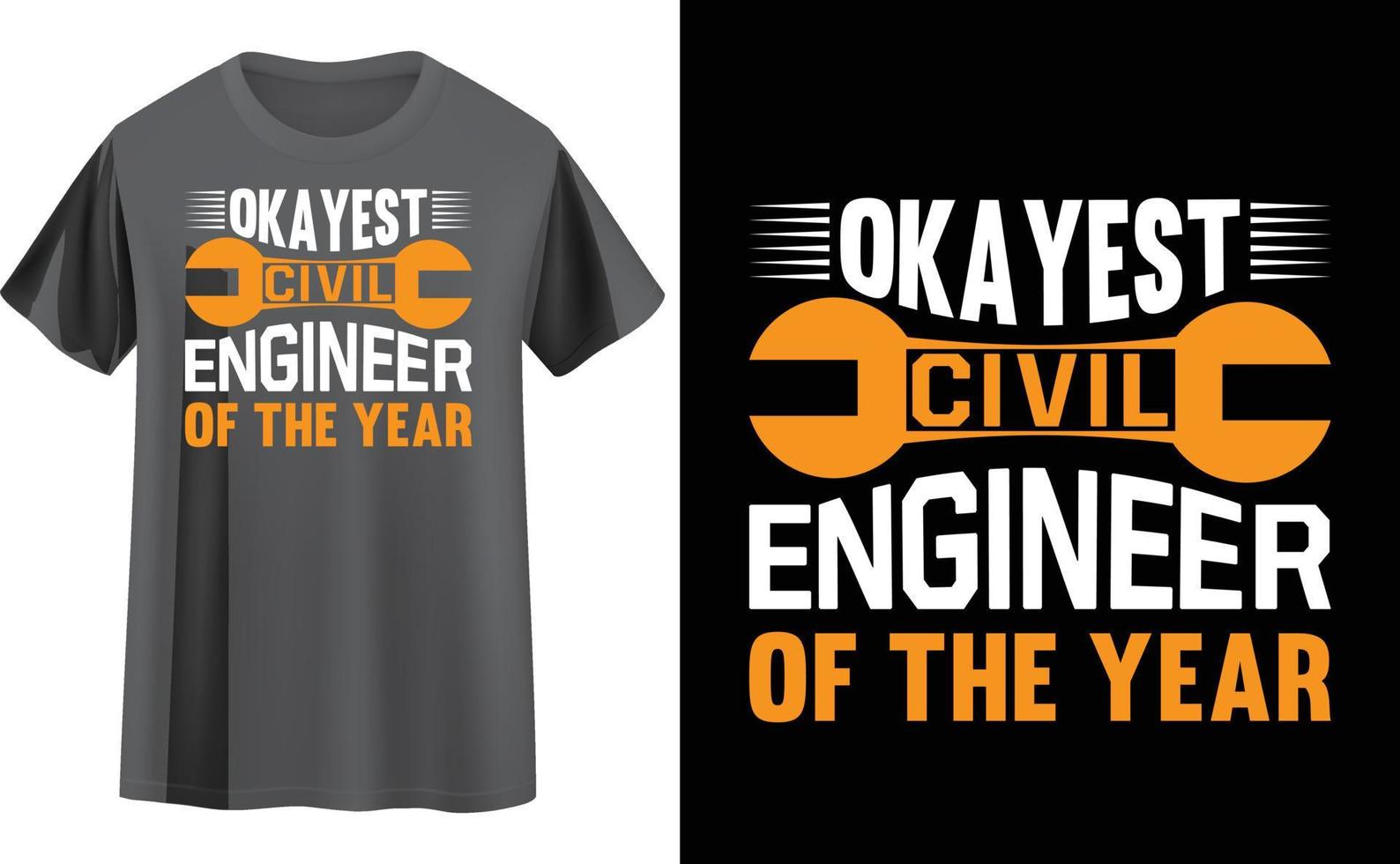 Engineer t shirt design vector