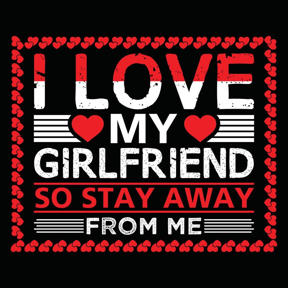 Girlfriend t shirt design vector