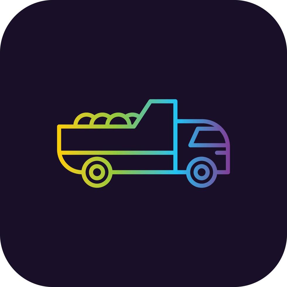 Truck Gradient Icon vector