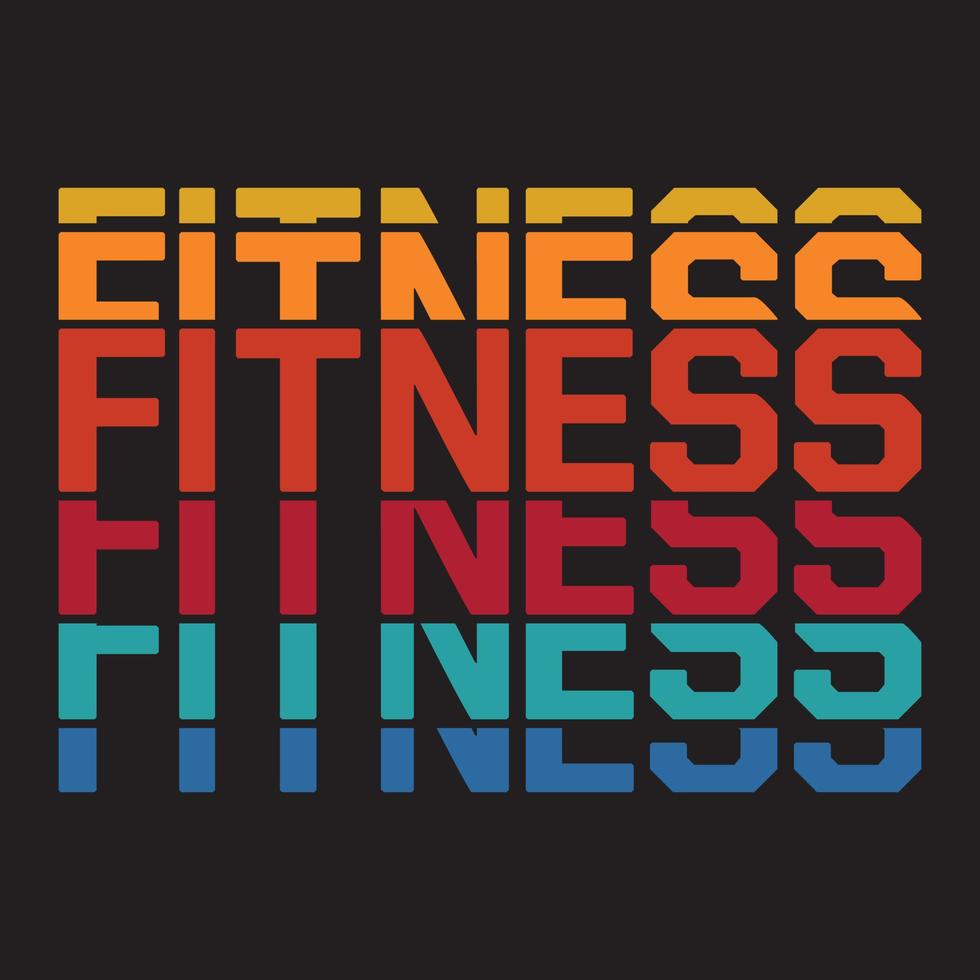 Fitness t shirt design vector