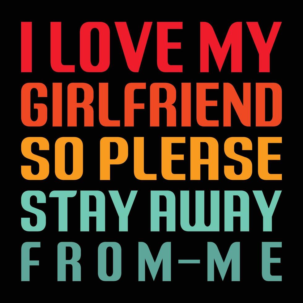 Girlfriend t shirt design vector