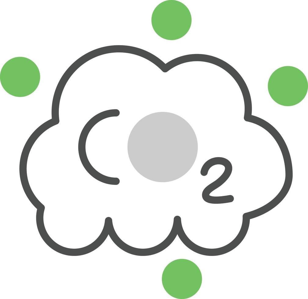 Co2 Gradient Icon vector