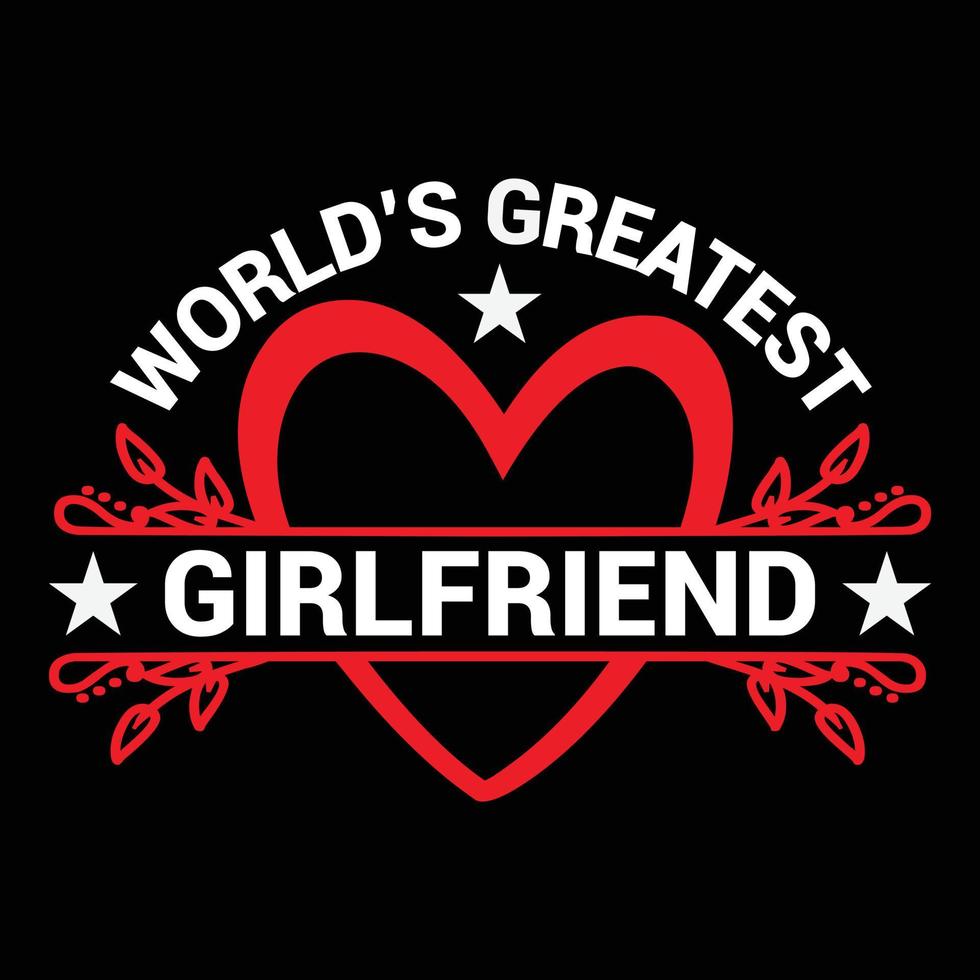 Girlfriend t shirt design vector