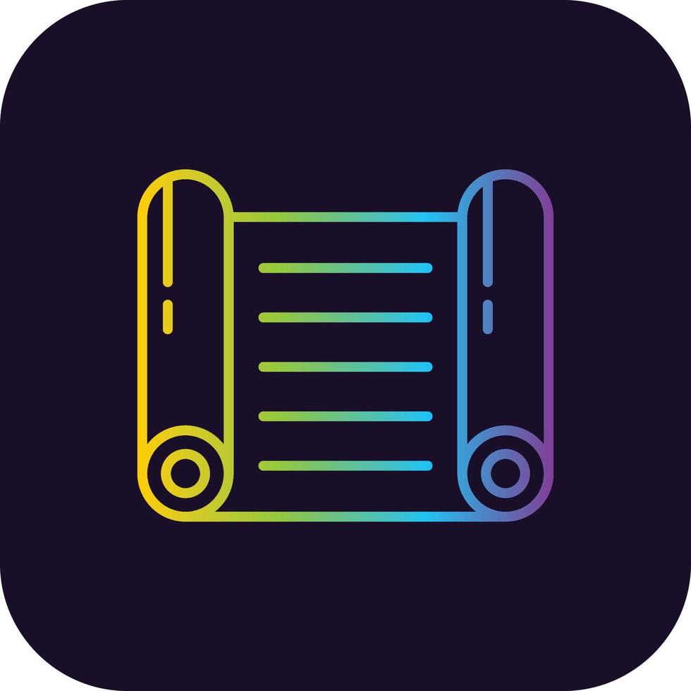 Papyrus Gradient Icon vector