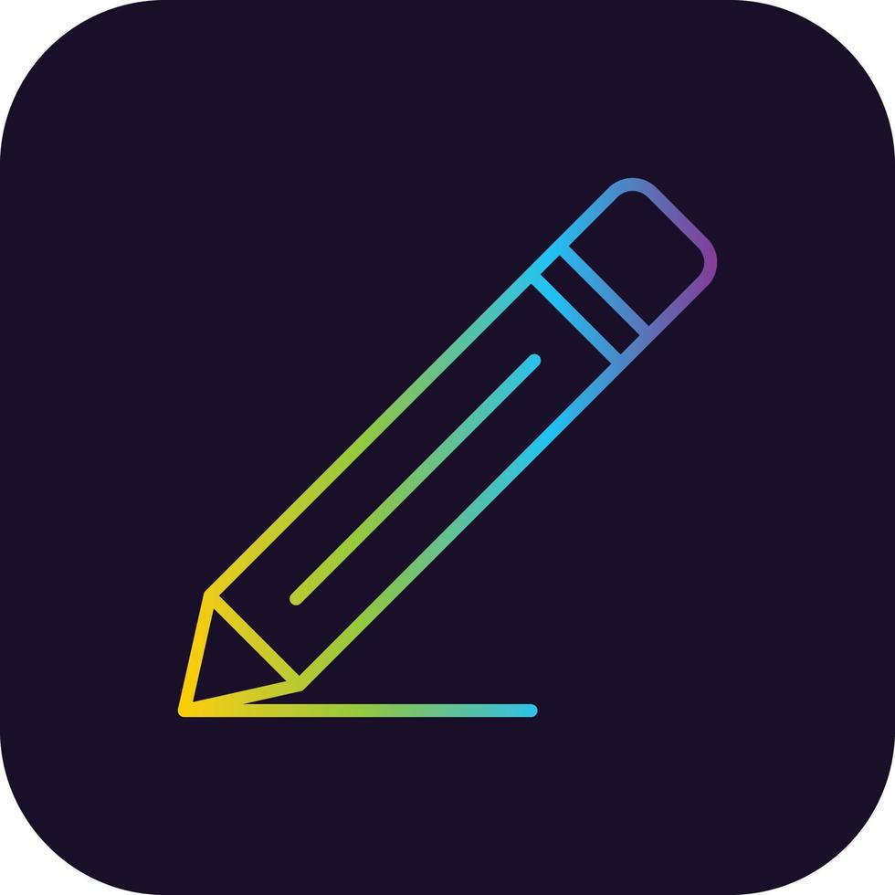 Pencil Gradient Icon vector