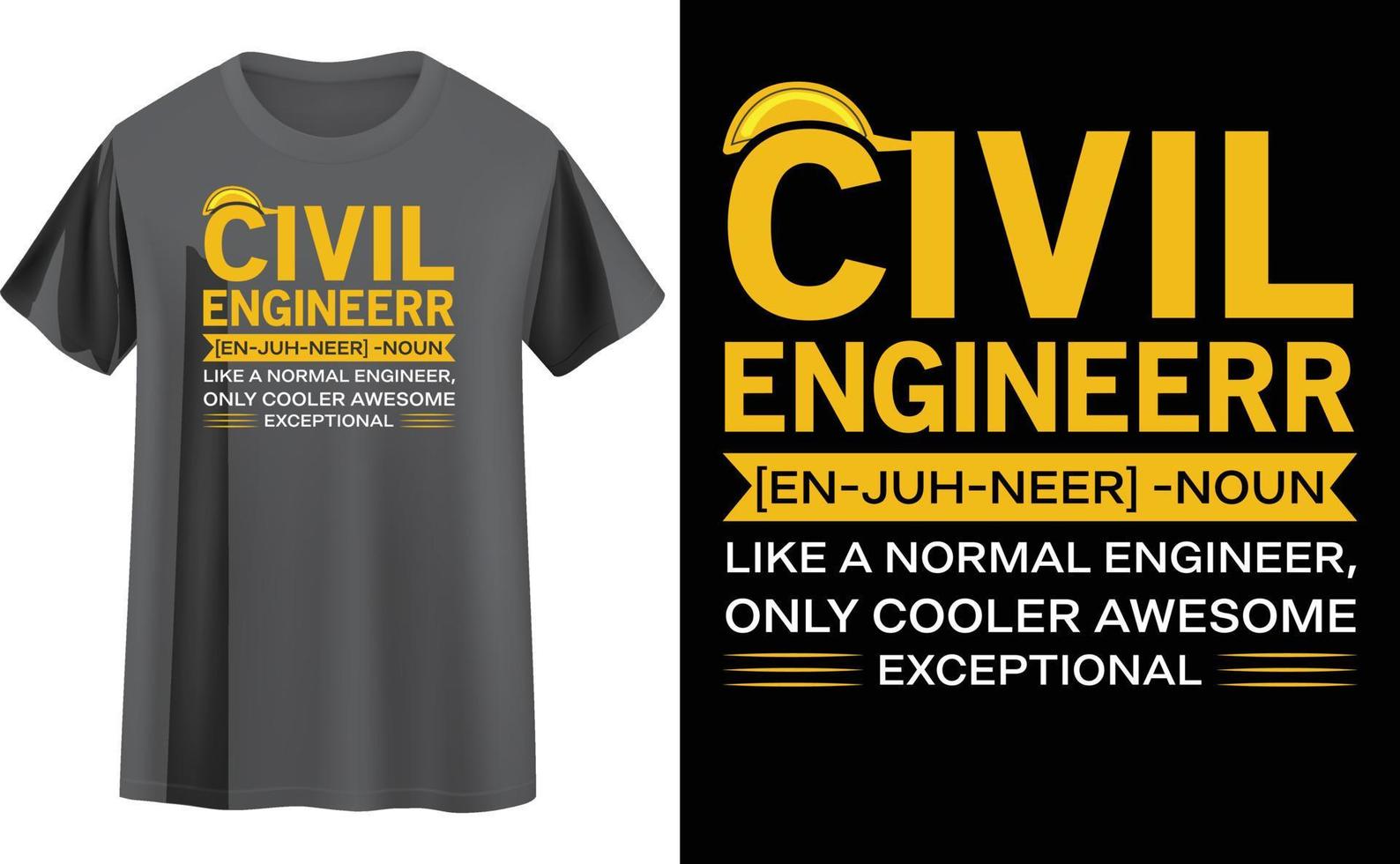 Engineer t shirt design vector