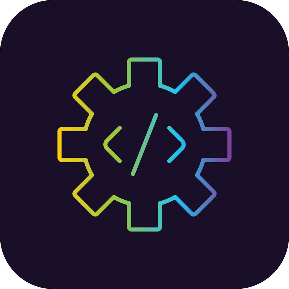 Programming Gradient Icon vector