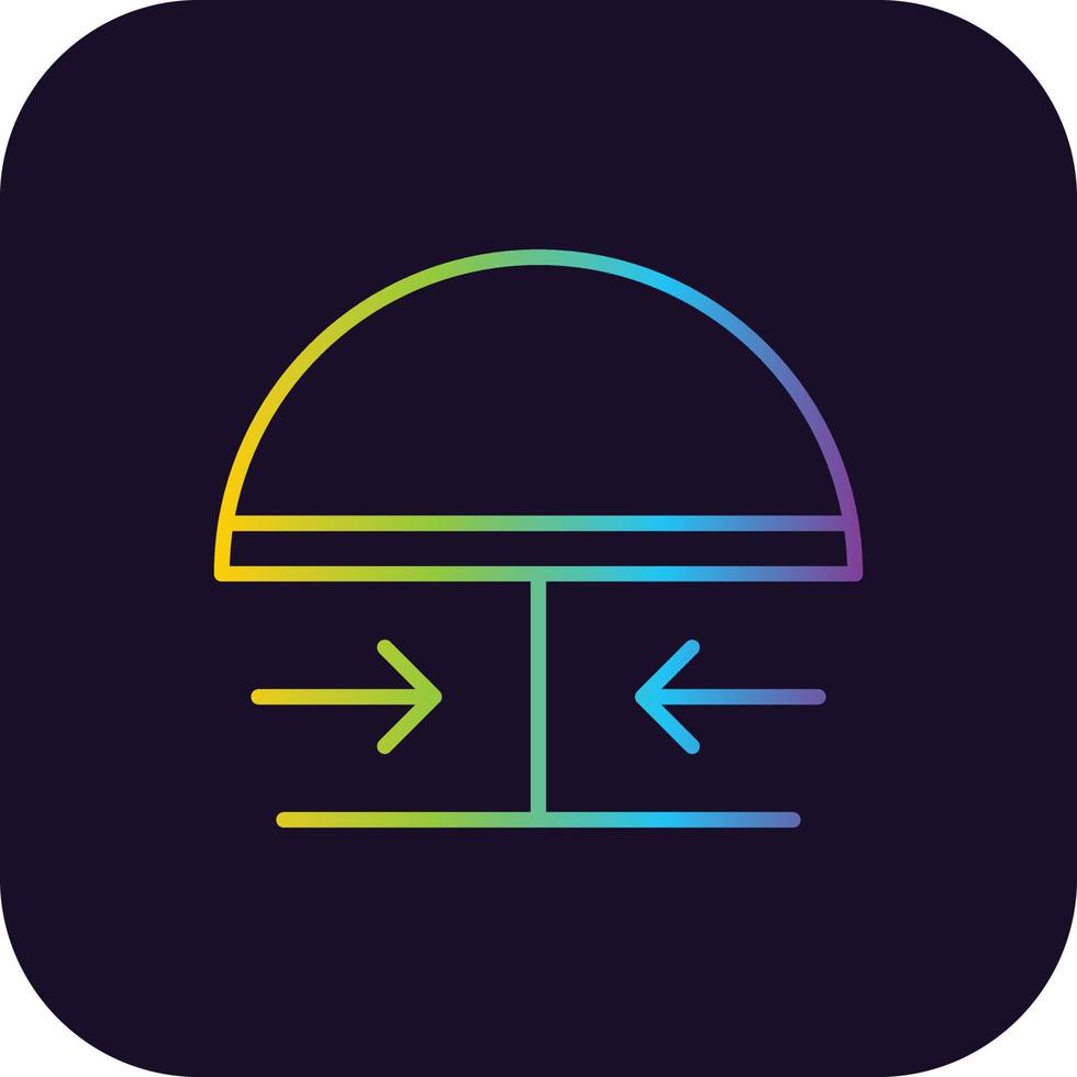 Emergency Button Gradient Icon vector