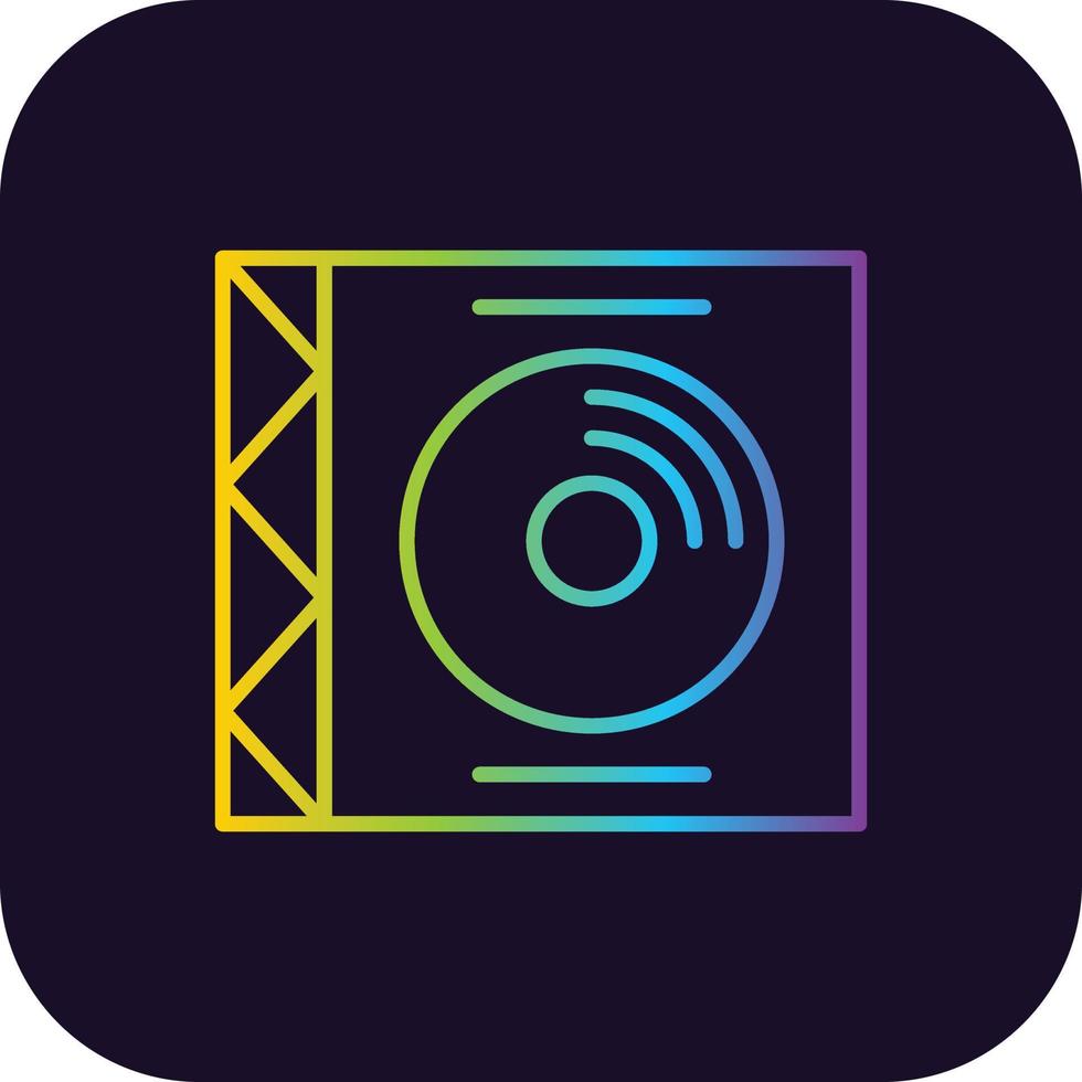 Compact Disc Gradient Icon vector