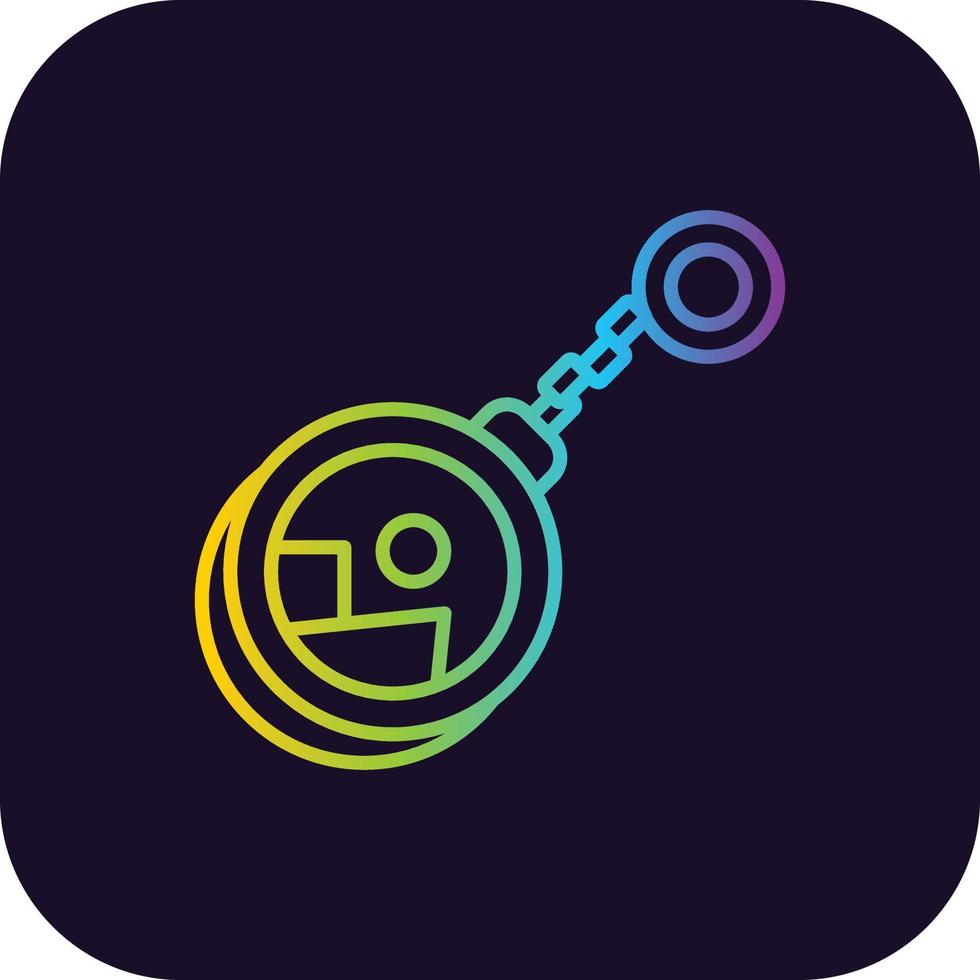 Keychain Gradient Icon vector