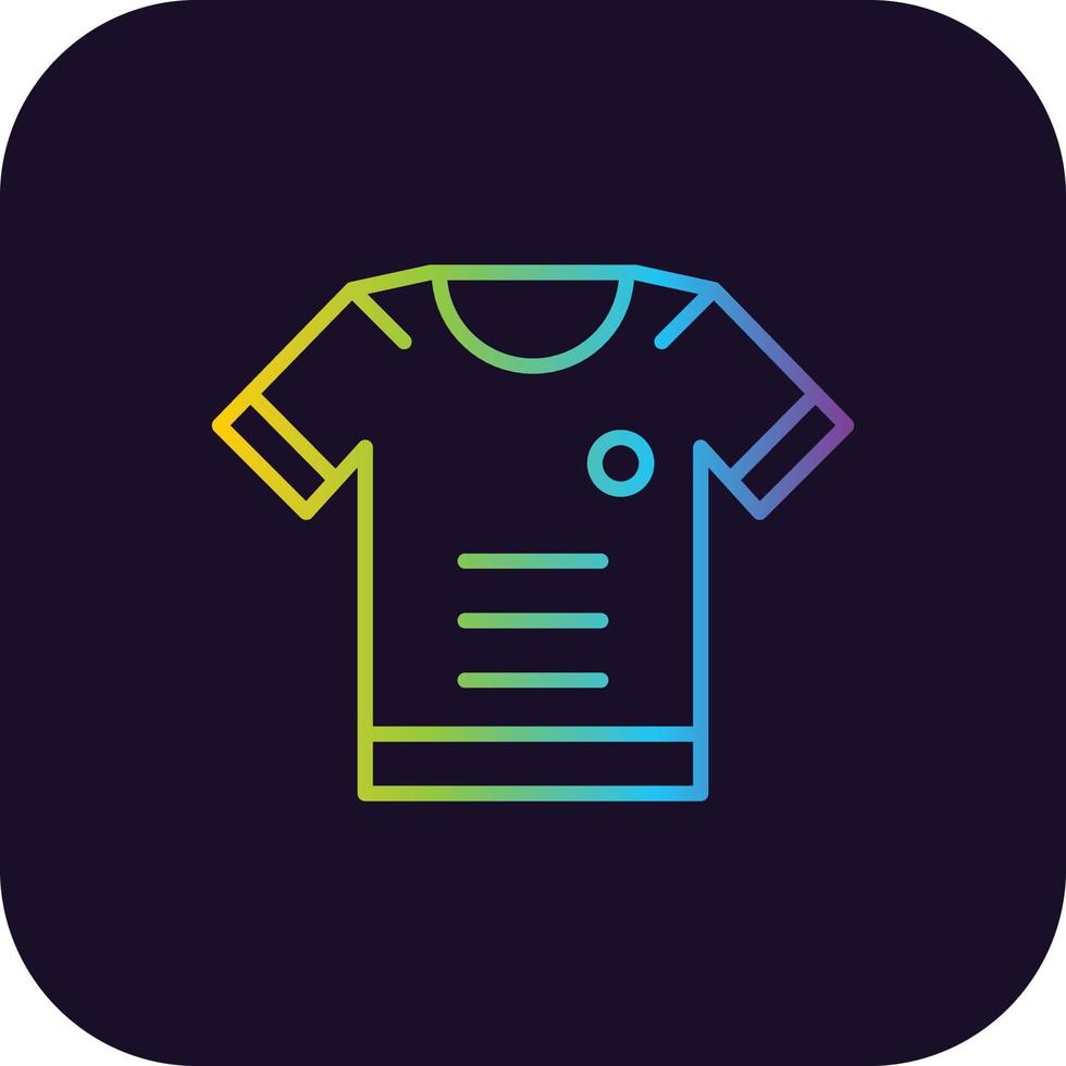 icono de gradiente de camiseta vector