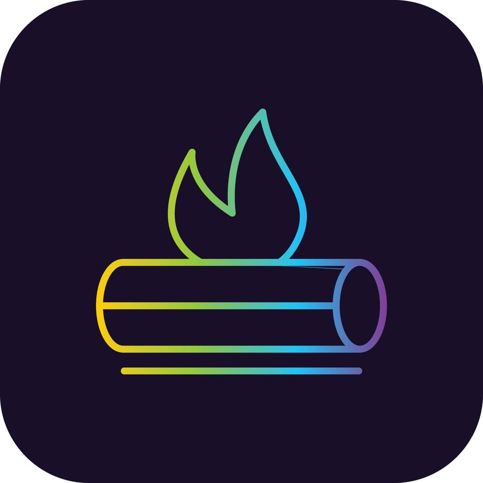 Bonfire Gradient Icon vector