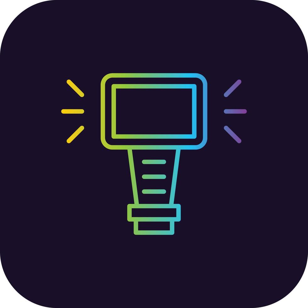 Camera Flash Gradient Icon vector