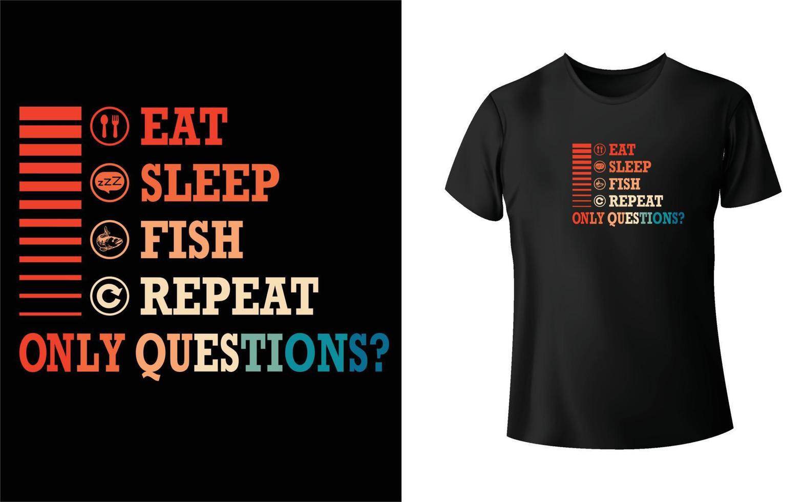 Fishing t shirt design vector