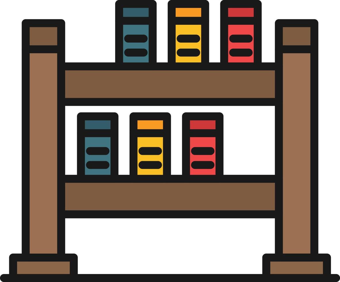 Shelving Line Filled vector