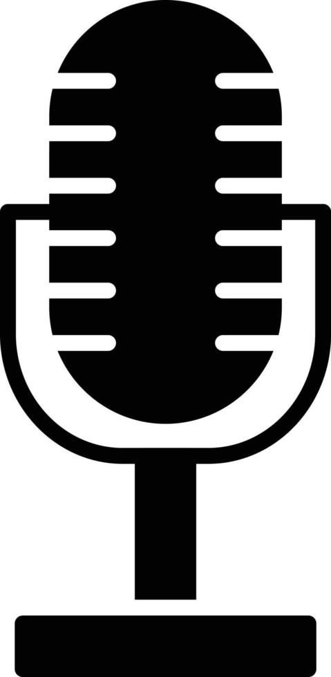 Microphone Glyph Icon vector