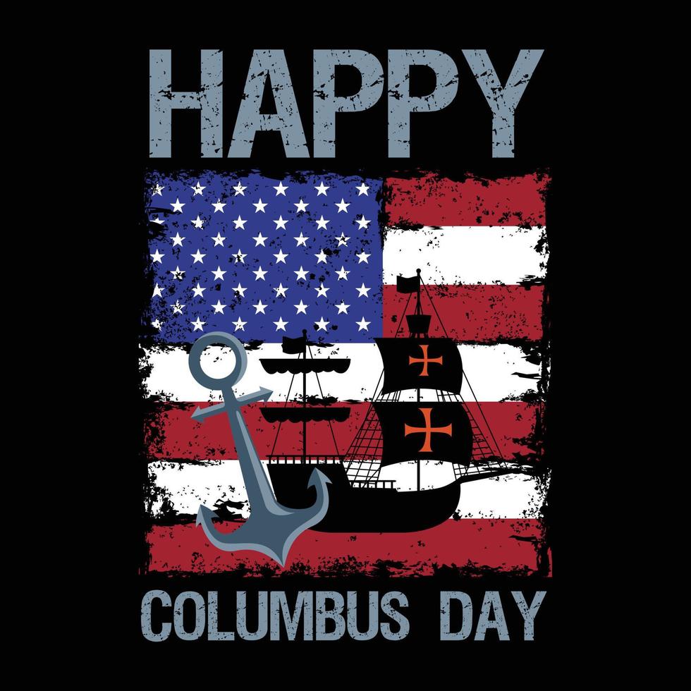 Columbus t shirt design vector