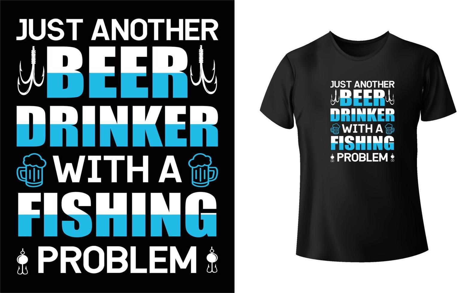 Fishing t shirt design vector