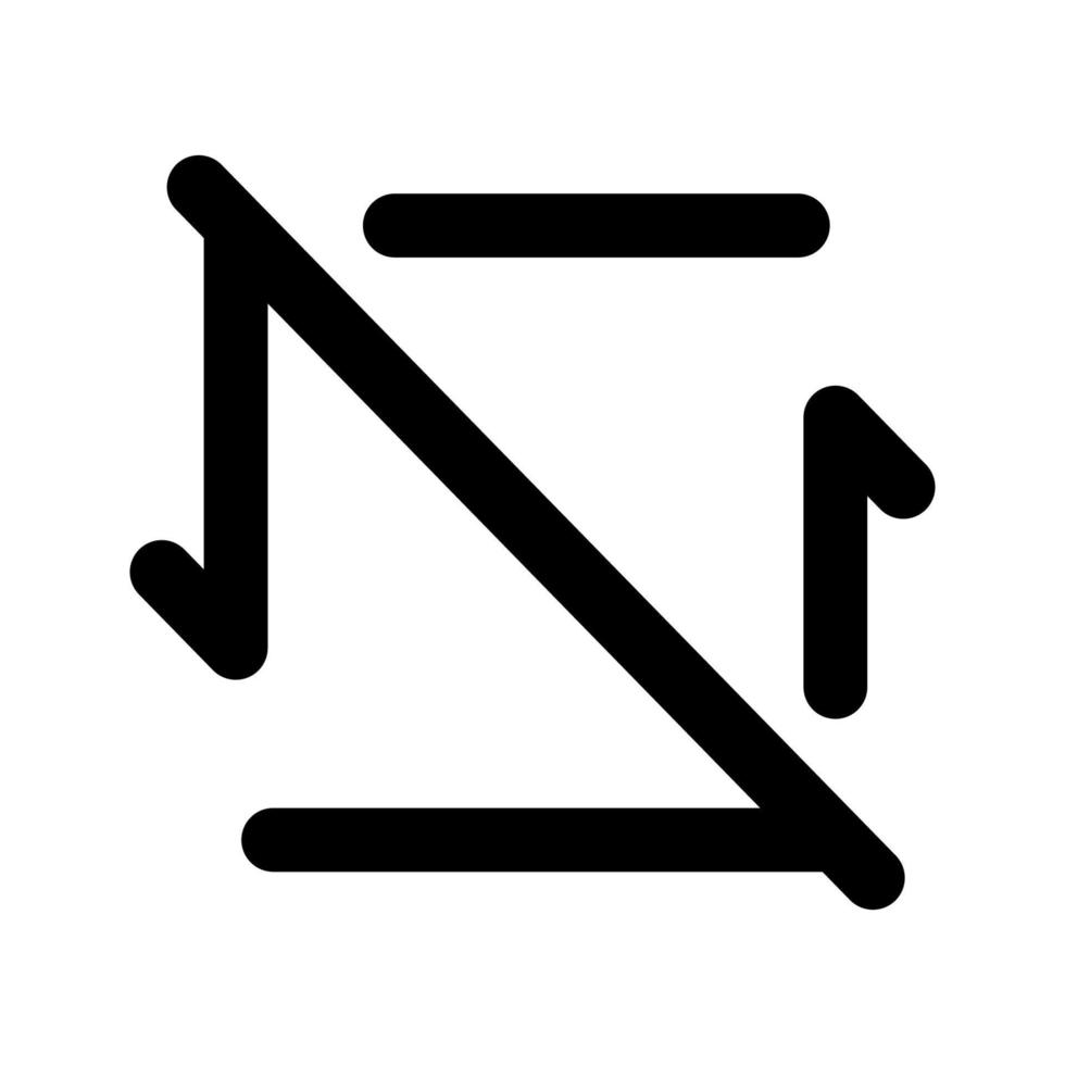 icono de repetición con estilo de esquema vector