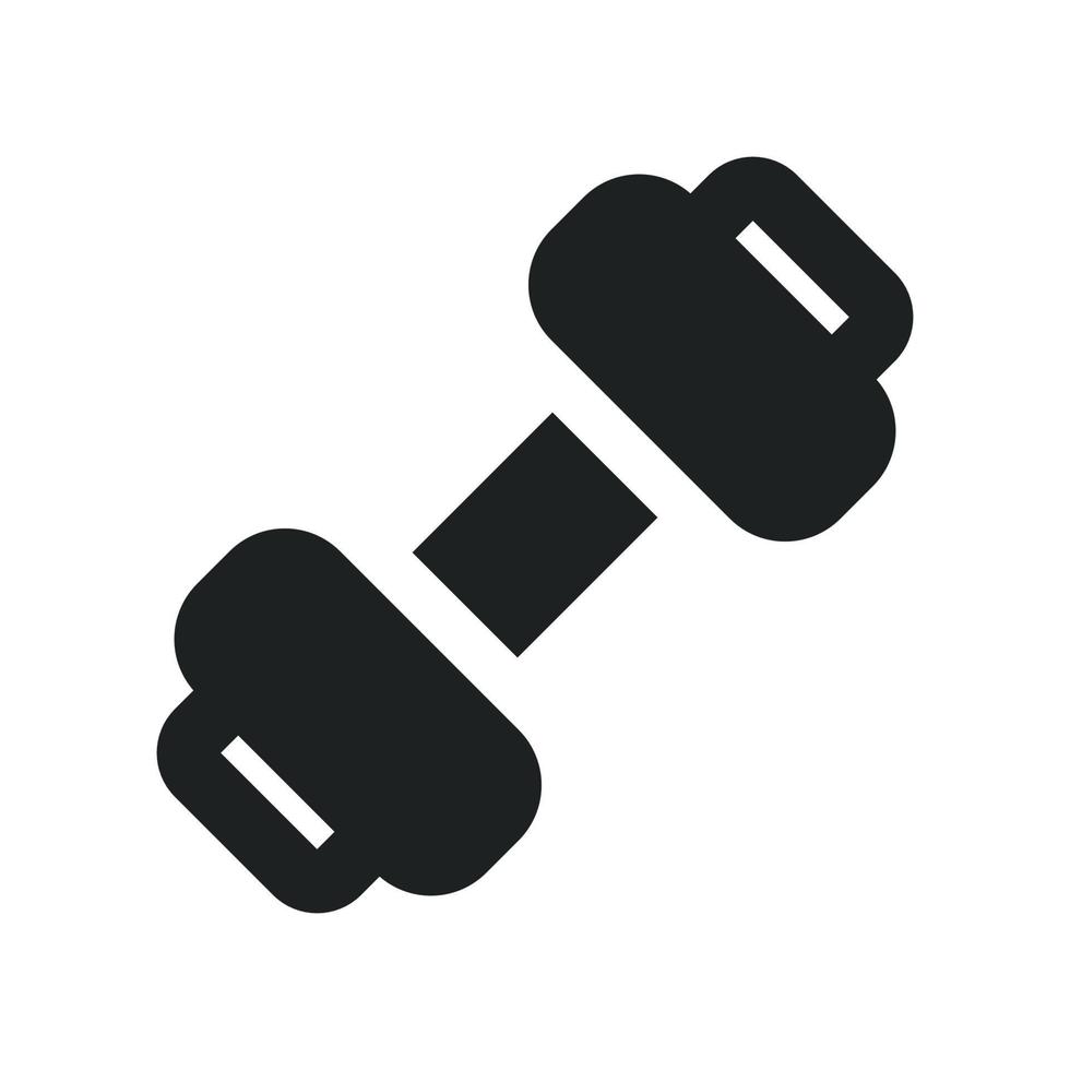 Weightlifting Icon with Solid Style vector