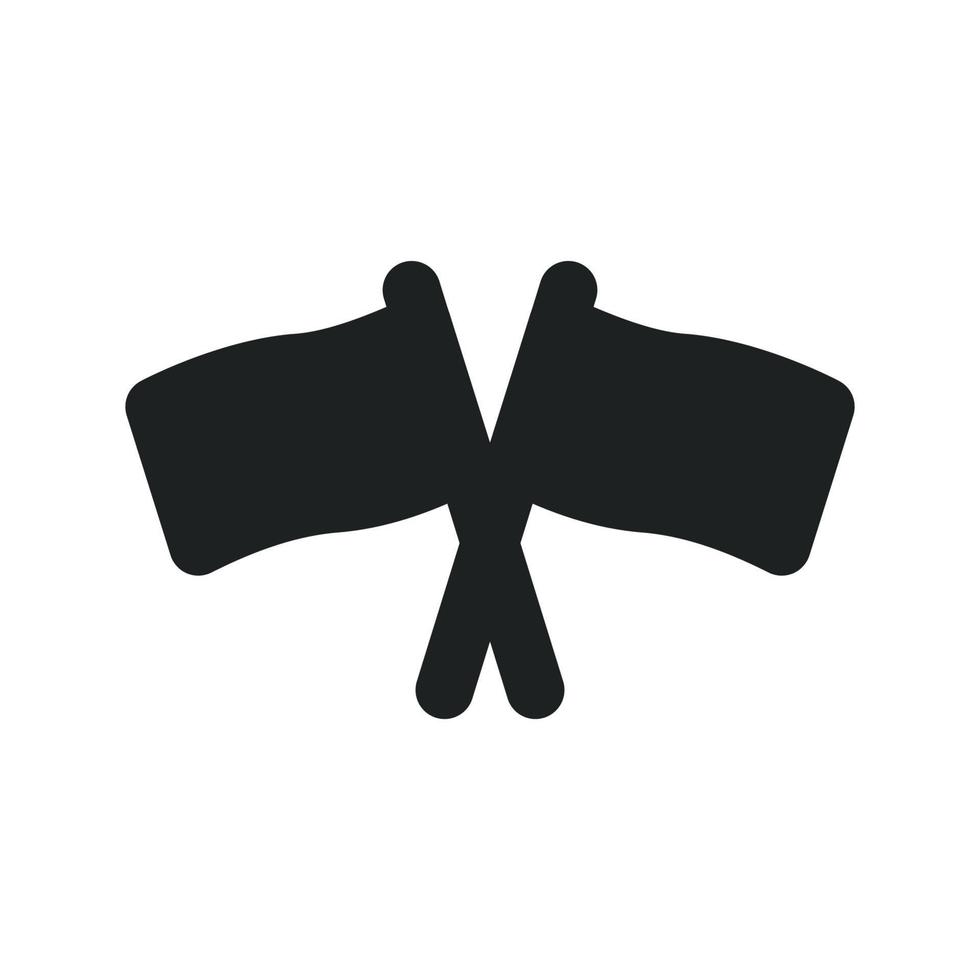 Flag Race with Solid Style vector