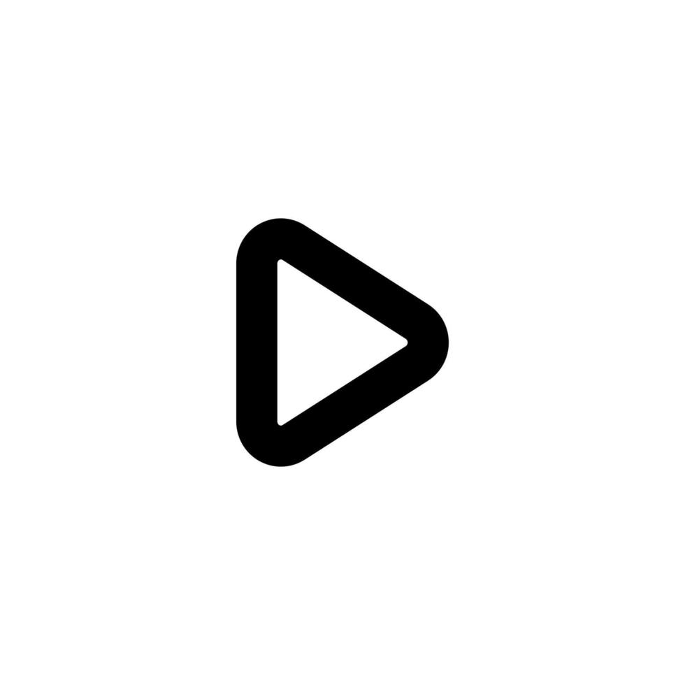 Play Next Icon with Outline Style vector