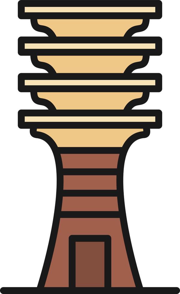 Djed Line Filled vector