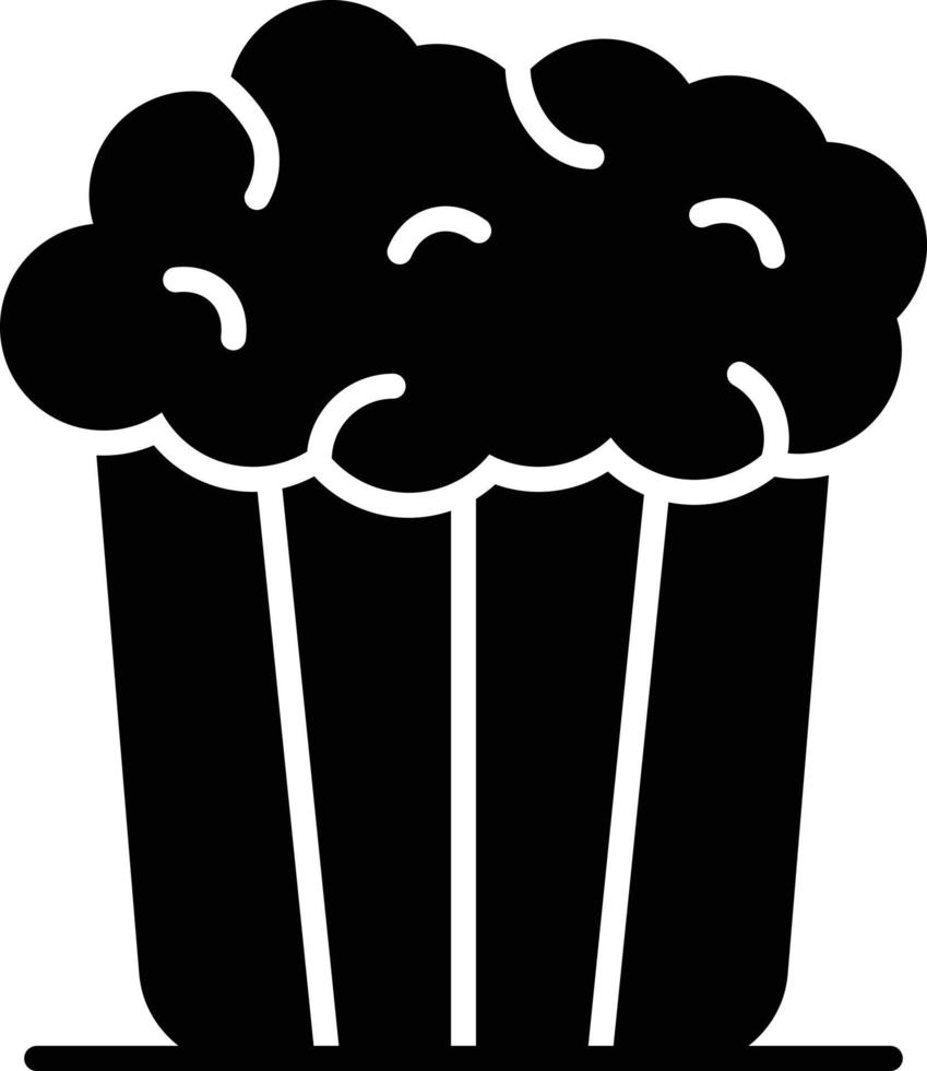 Popcorn Glyph Icon vector