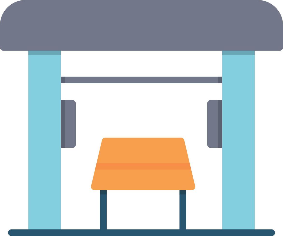 Bus Stop Flat Icon vector