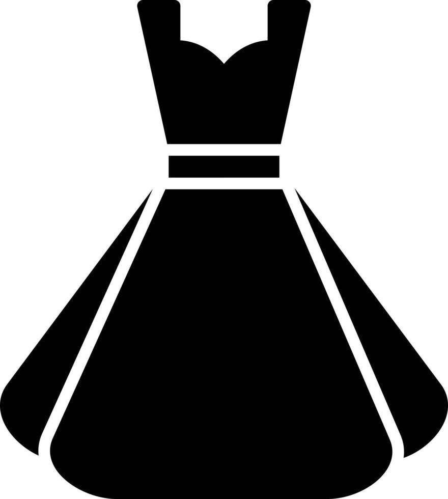 Dress Glyph Icon vector