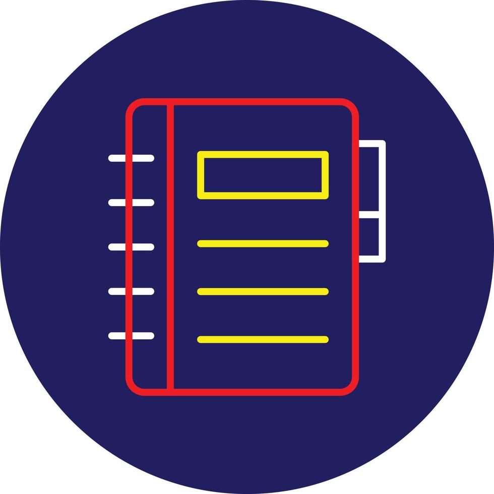Notebook Line Multicolor vector