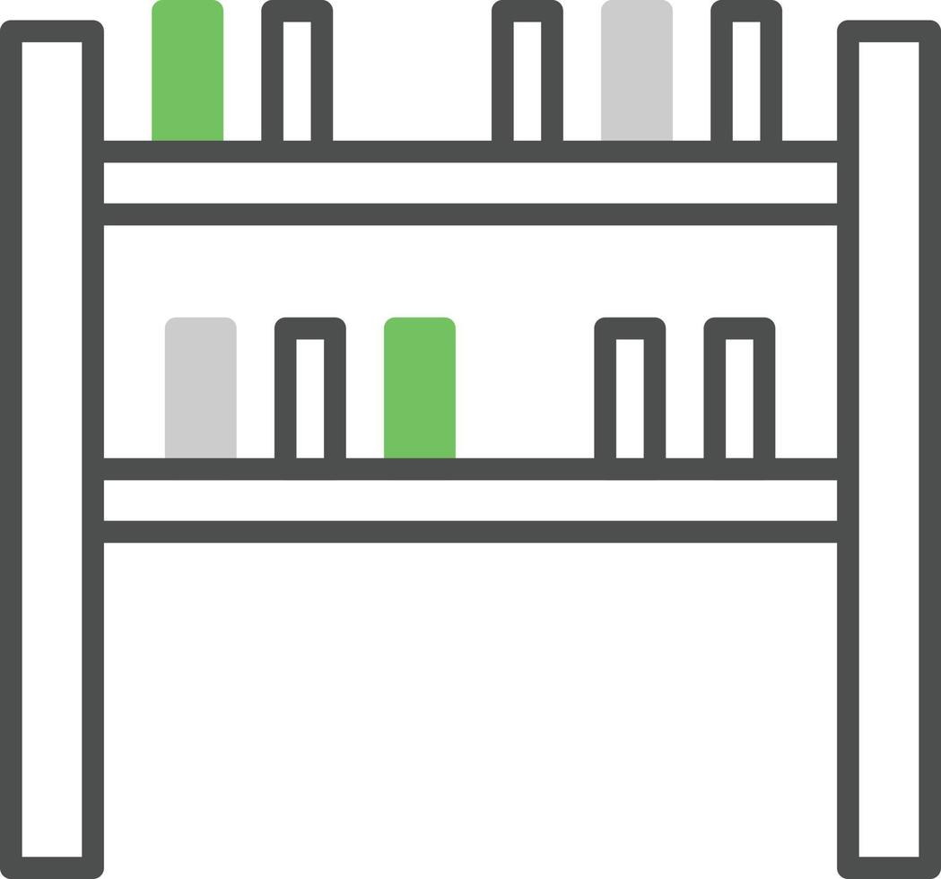 Books Shelf Geno Icon vector