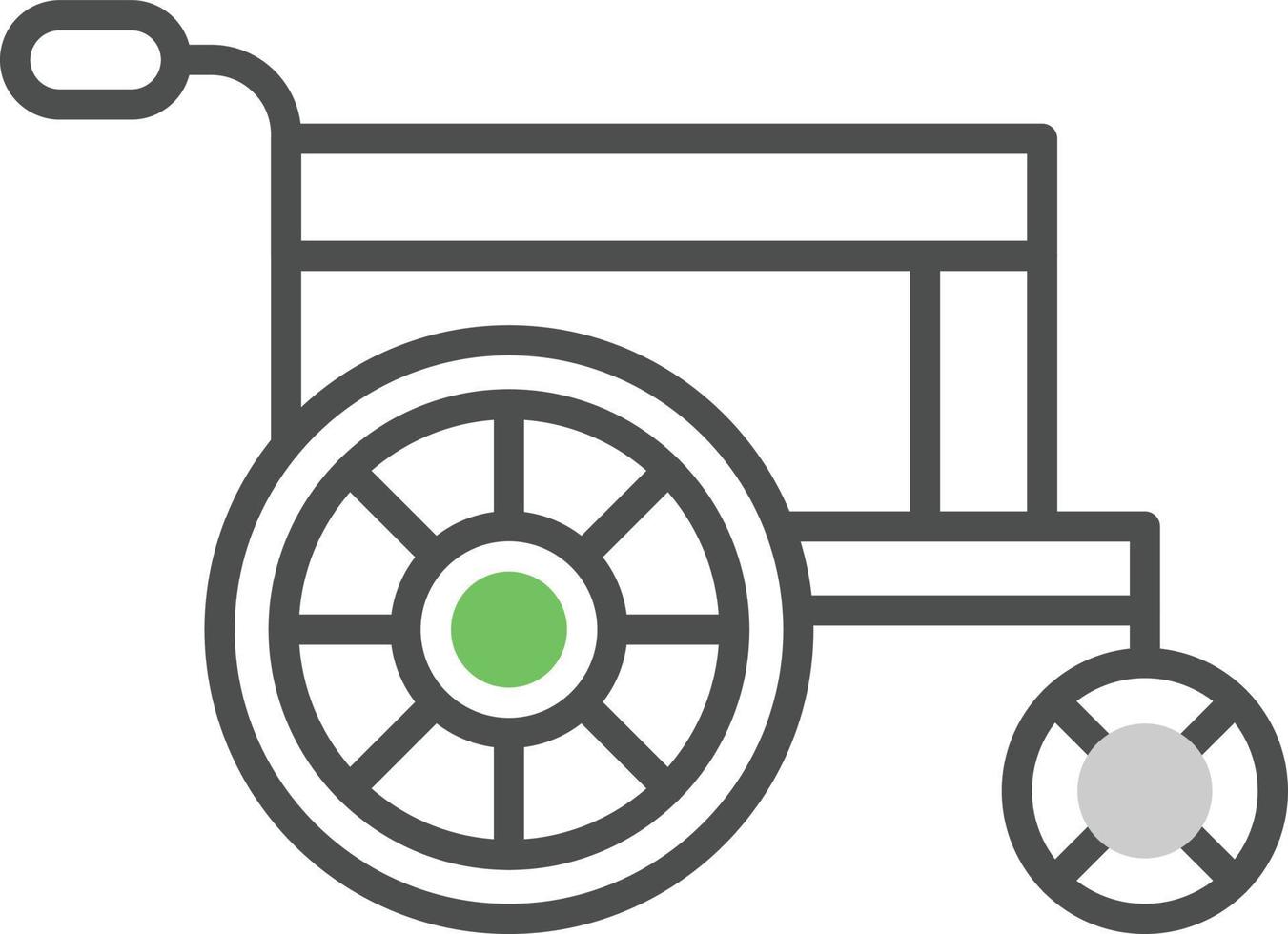 Wheelchair Geno Icon vector