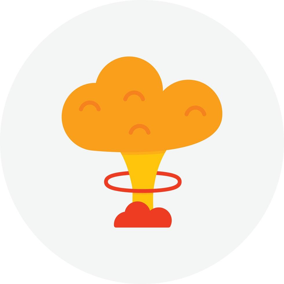 Nuclear Explosion Flat Circle vector