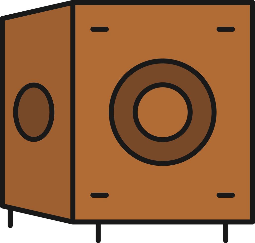 Cajon Line Filled vector