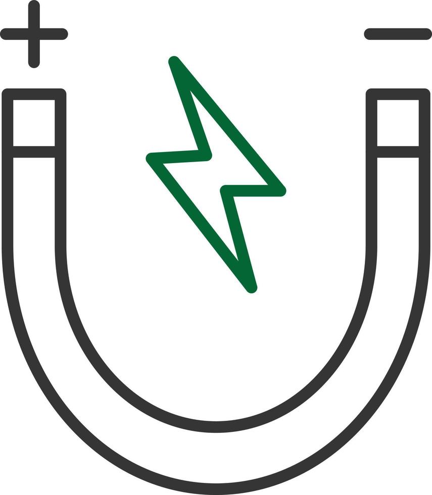 Magnet Line Two Color vector