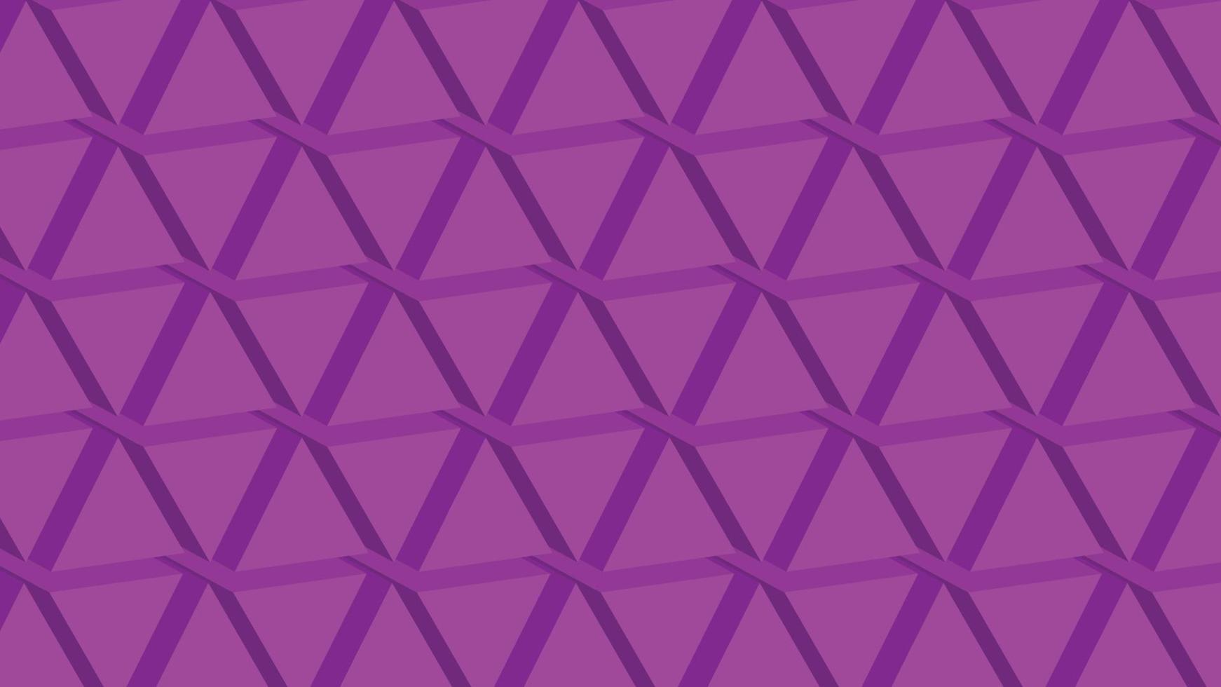 3D Purple triangle pattern vector