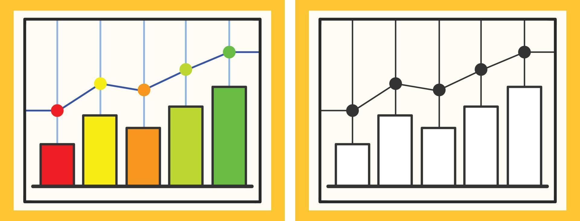 graphic diagram of profit and target of production vector