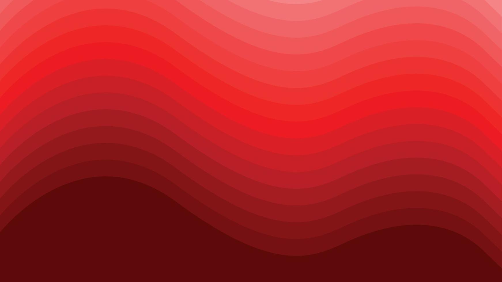 red wave gradient abstract style vector