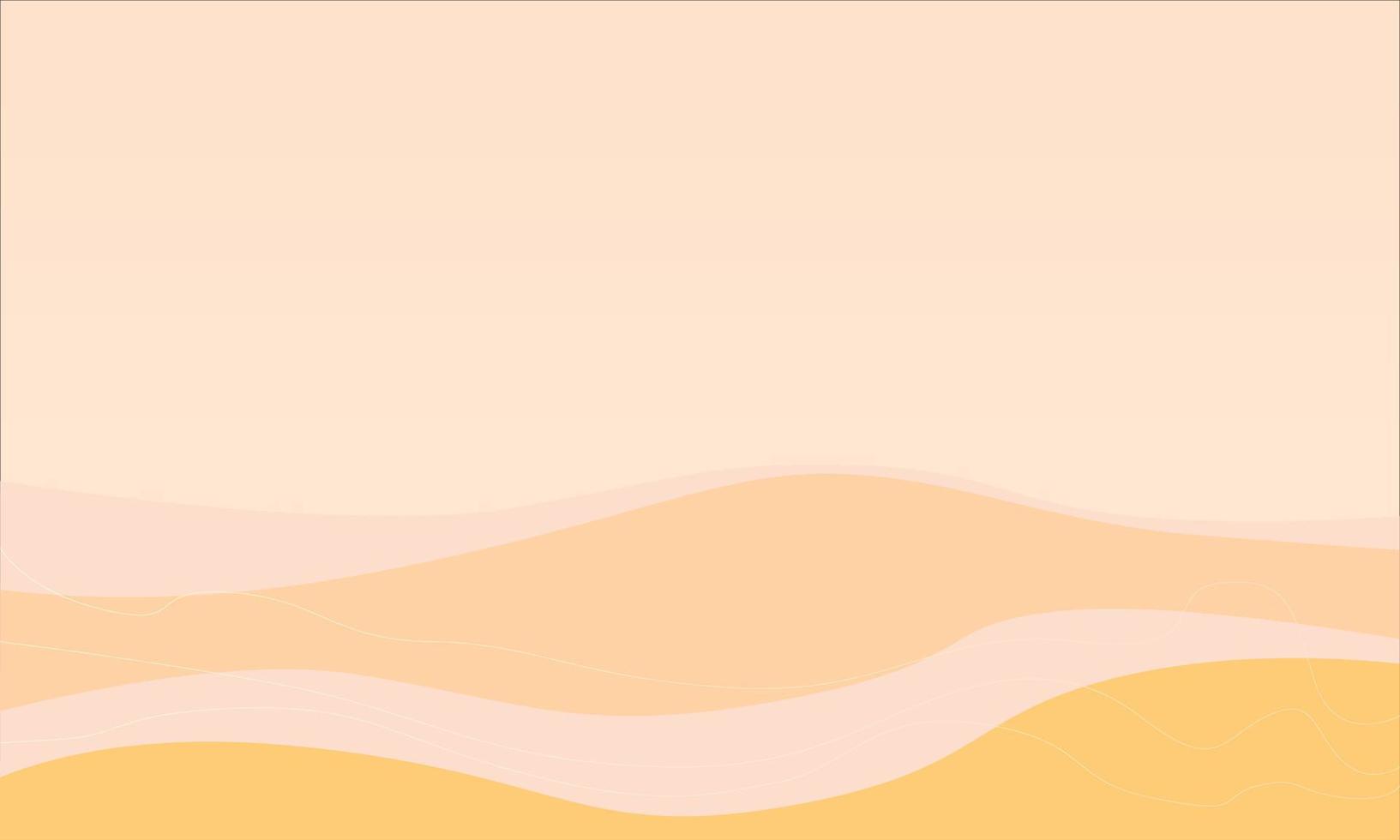 estilo de fondo del desierto de vector abstracto, degradado de color de arte