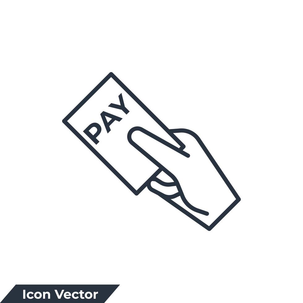 payment icon logo vector illustration. Credit card payment symbol template for graphic and web design collection