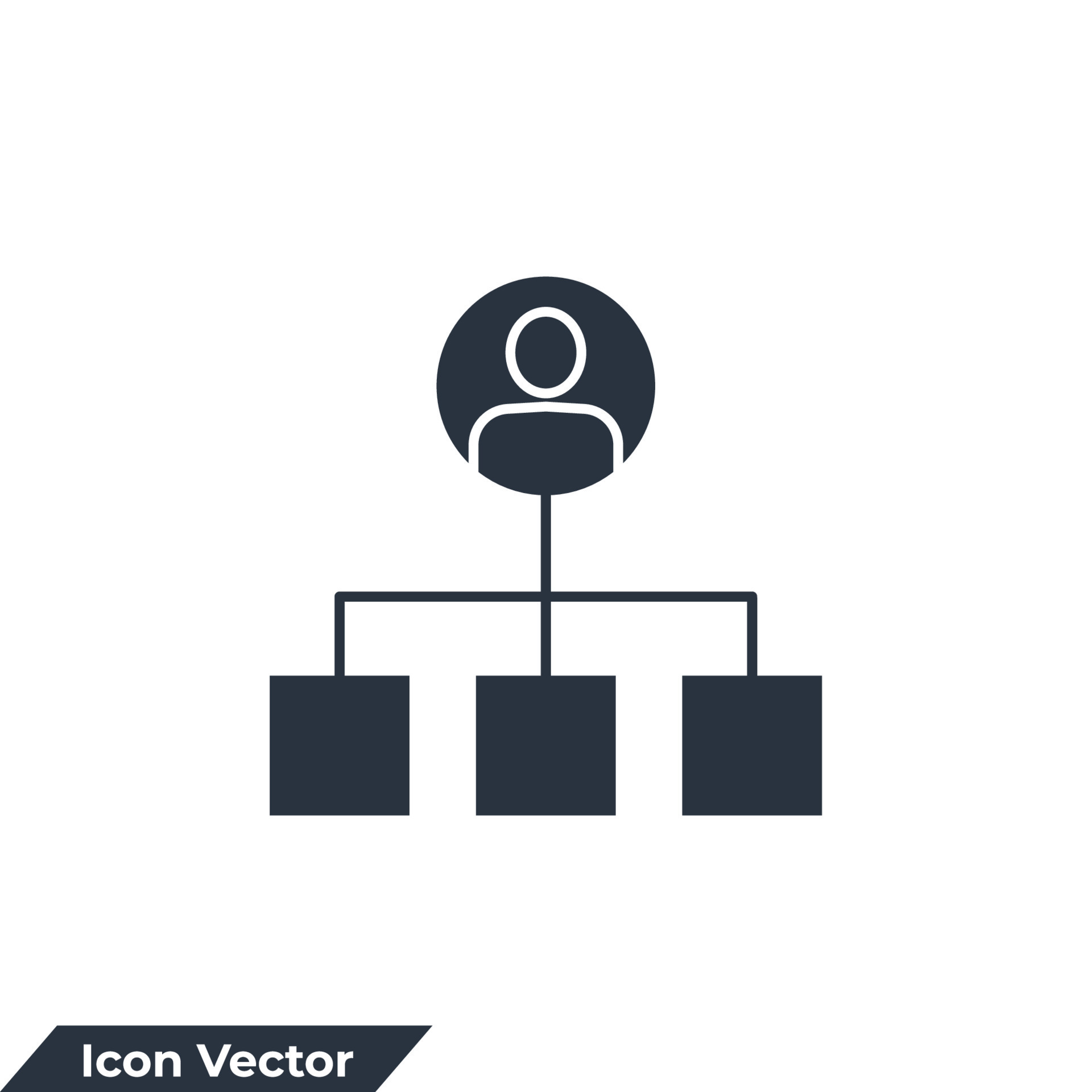 Structure Icon Logo Vector Illustration Hierarchy Symbol Template For social-structures