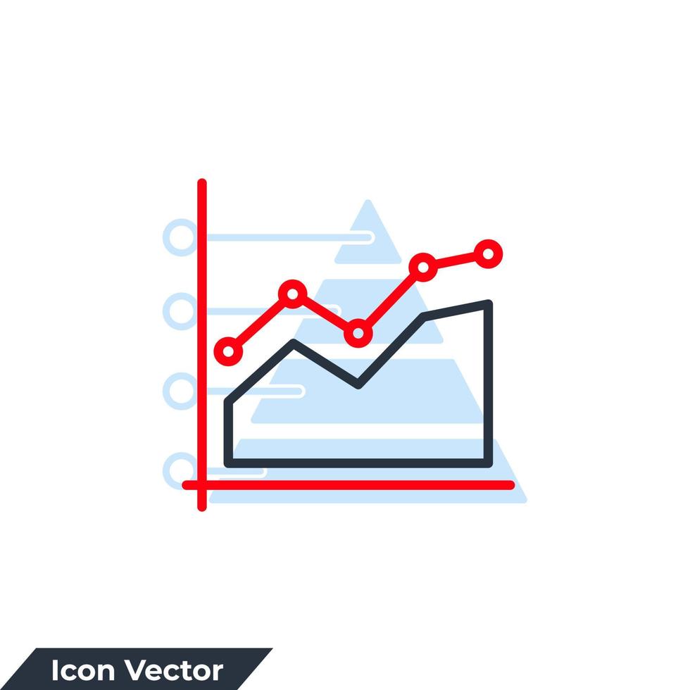 graph icon logo vector illustration. diagram symbol template for graphic and web design collection