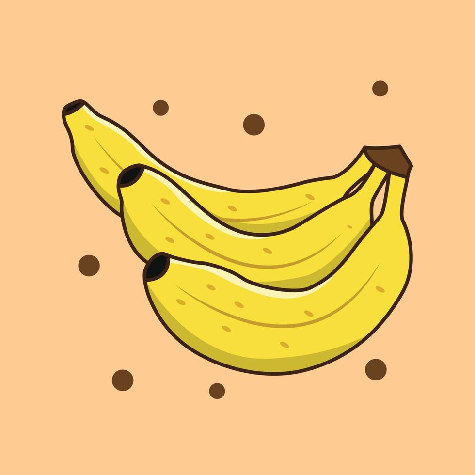 vector illustration of sweet banana fruit