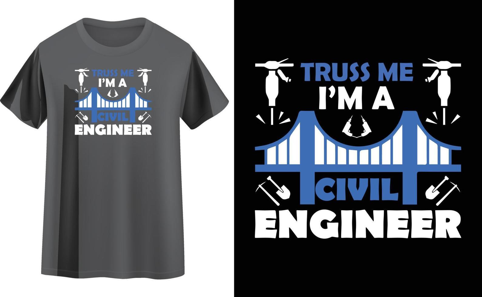 Engineer t shirt design vector