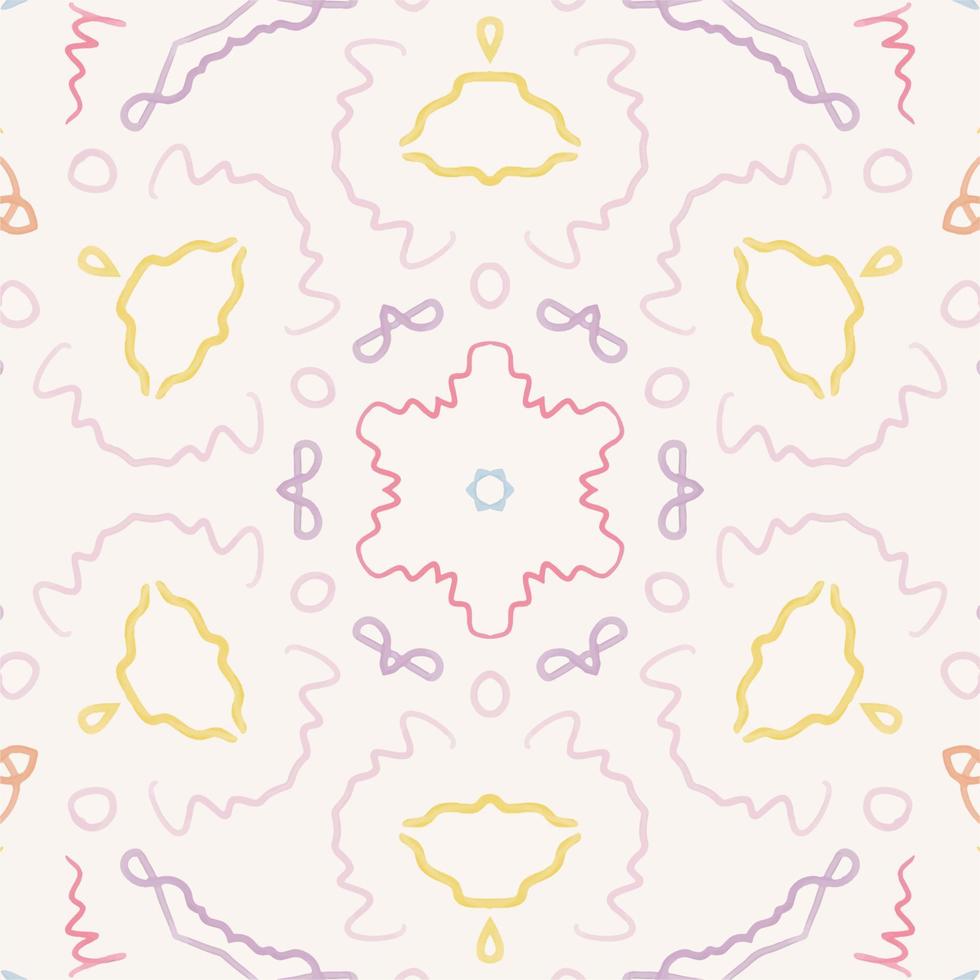 Background seamless pattern vector with cute memphis