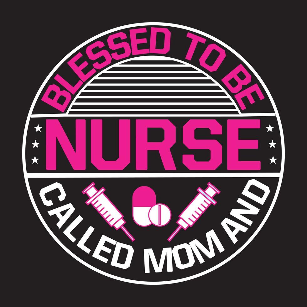 Nurse t shirt design vector